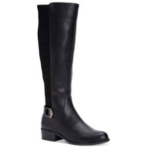 ALFANI STEP 'N FLEX KALLUMM BLACK EXTENDED CALF BOOTS SZ.7 GUC.